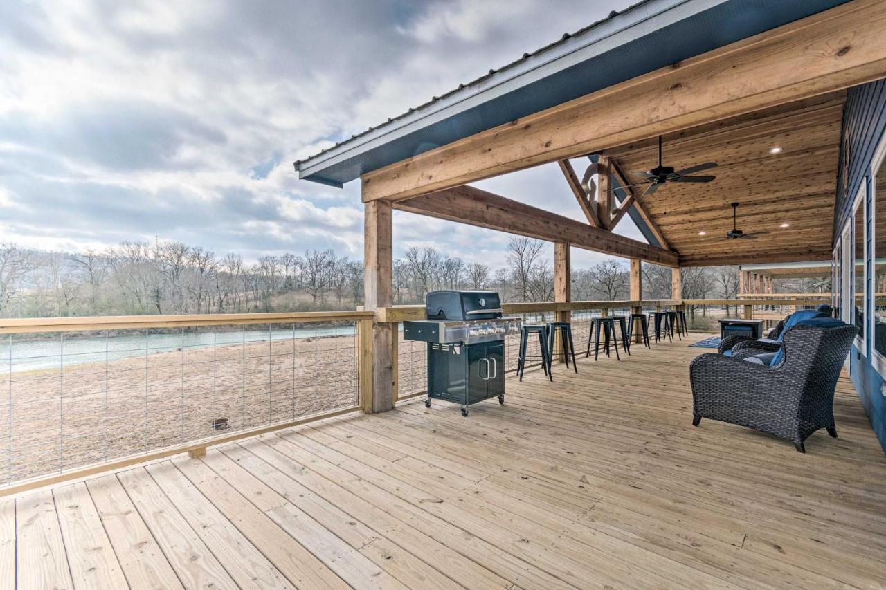 Upscale Riverfront Home With Beach And Fire Pit! Glenwood Exterior foto
