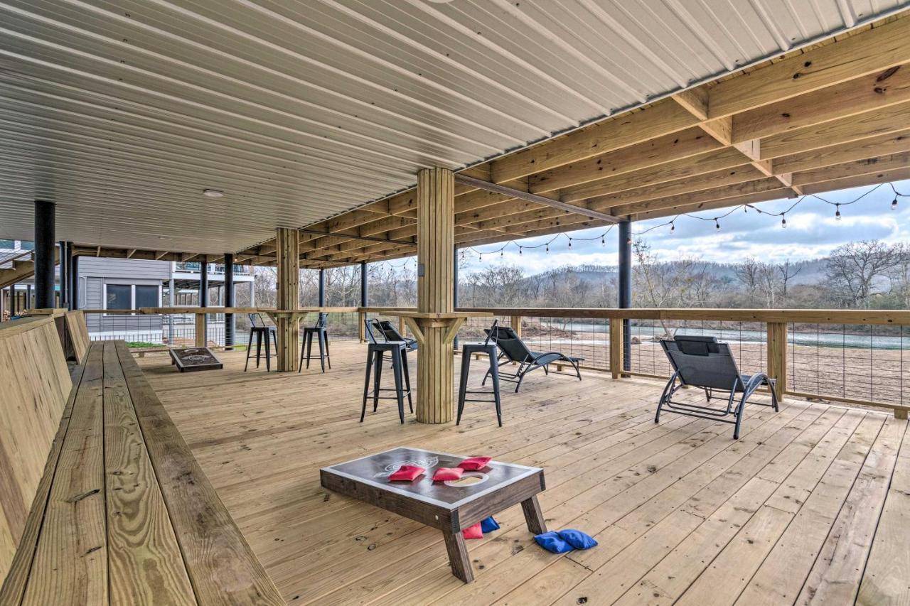 Upscale Riverfront Home With Beach And Fire Pit! Glenwood Exterior foto
